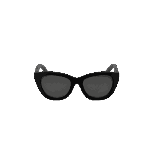 AI generated 3D model of black sunglasses